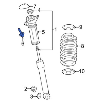 Toyota OE - Suspension Shock Absorber Mounting Bolt