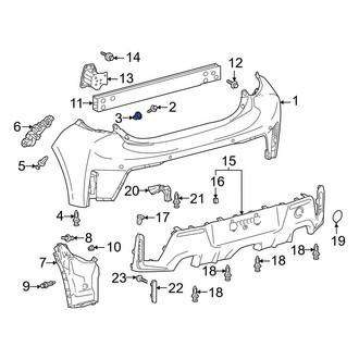 Toyota OE - Bumper Cover Grommet