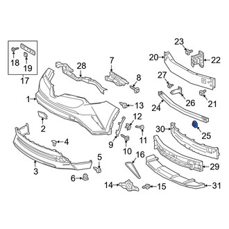 Toyota OE - Bumper Cover Reinforcement Nut