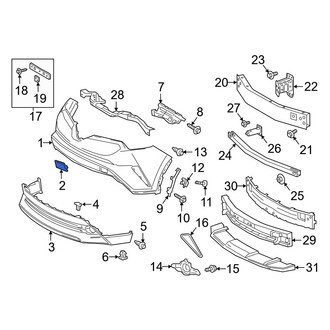 Toyota OE - Front Tow Eye Cap