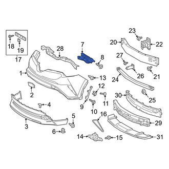 Toyota OE - Front Right Bumper Guide