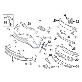 Toyota OE - Front Right Bumper Cover Bracket