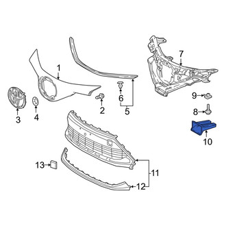 Toyota OE - Grille Reinforcement Bracket