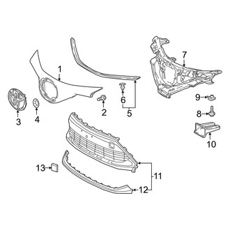 Toyota OE - Front Bumper & Grille - Grille & Components (Japan Built)