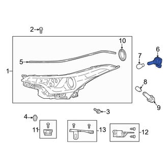 Toyota OE - Front Headlight Bulb