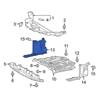 Toyota OE - Front Right Radiator Support Splash Shield