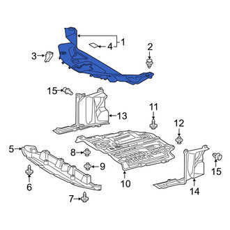 Toyota OE - Front Radiator Support Access Cover