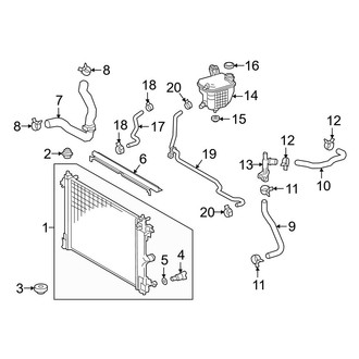 Toyota OE - Cooling - Radiator & Components (Radiator & Hoses)