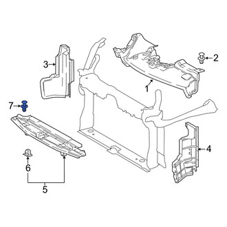 Toyota OE - Radiator Support Baffle Clip