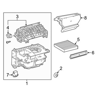 Toyota OE - Air Conditioner & Heater - Blower Motor & Fan