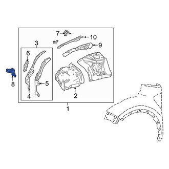 Toyota OE - Right Fender Apron Bracket
