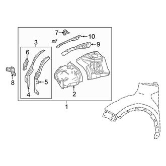 Toyota OE - Fender - Structural Components & Rails (Apron & Components)