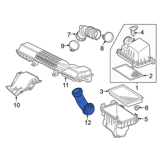 Toyota OE - Front Center Engine Air Intake Hose