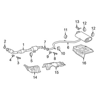 Toyota OE - Exhaust System - Exhaust Components