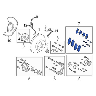 Toyota OE - Front Disc Brake Pad Set