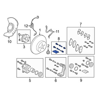 Toyota OE - Front Disc Brake Caliper Pin