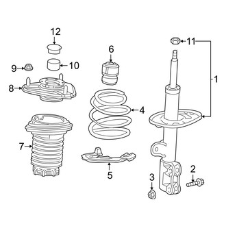 Toyota OE - Front Suspension - Struts & Components (Japan Built)