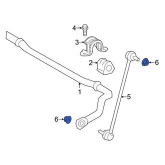Toyota OE - Rear Suspension Stabilizer Bar Link Nut