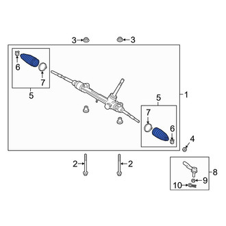 Toyota OE - Rack and Pinion Bellows