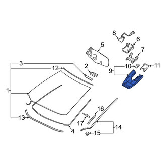 Toyota OE - Front Interior Rear View Mirror Cover