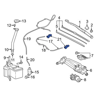Toyota OE - Front Windshield Washer Nozzle