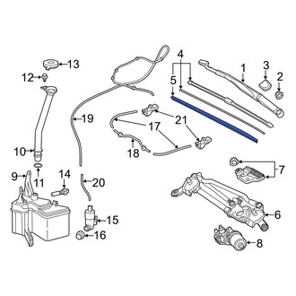 Toyota OE - Front Left Wiper Blade Refill
