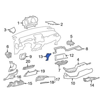 Toyota OE - Center Instrument Panel Trim Panel