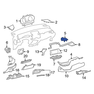 Toyota OE - Right Dashboard Air Vent