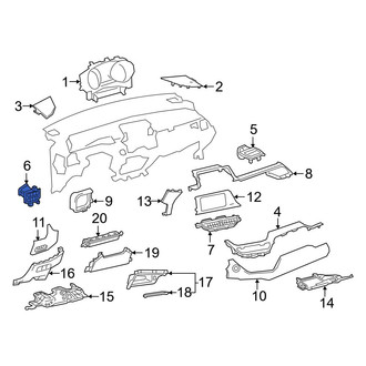 Toyota OE - Left Dashboard Air Vent