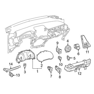 Toyota OE - Instrument Panel - Cluster & Switches