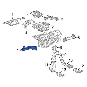 Toyota OE - Left Lower Instrument Panel Air Duct