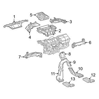 Toyota OE - Instrument Panel - Ducts