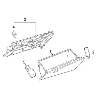 Toyota OE - Instrument Panel - Glove Box