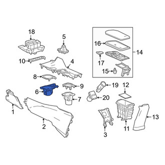 Toyota OE - Front Console Cup Holder