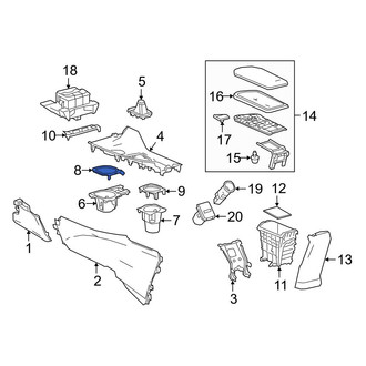 Toyota OE - Front Console Cup Holder Bezel