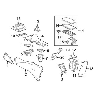 Toyota OE - Console (Console Components, Turkey Built)