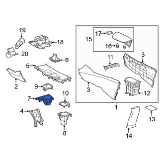 Toyota OE - Front Console Cup Holder