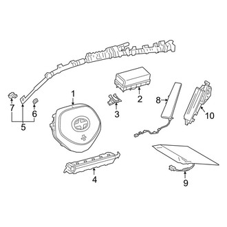 Toyota OE - Restraint Systems - Air Bag Components (Air Bags)