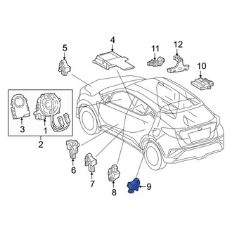 Toyota OE - Rear Air Bag Impact Sensor