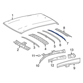 Toyota OE - Rear Roof Bow