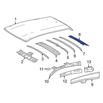 Toyota OE - Rear Roof Header Panel