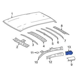 Toyota OE - Rear Left Roof Side Rail Reinforcement