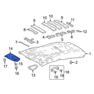Toyota OE - Left Sun Visor