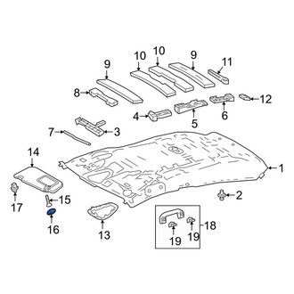 Toyota OE - Sun Visor Cap