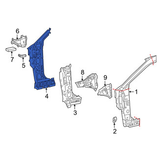 Toyota OE - Left Inner Body A-Pillar