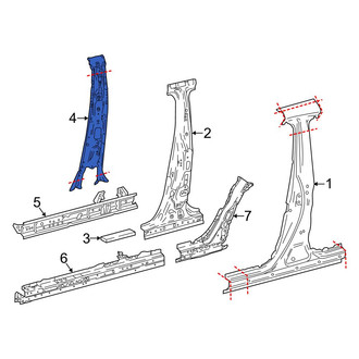 Toyota OE - Left Inner Body B-Pillar