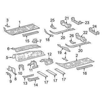 Toyota OE - Pillars, Rocker & Floor - Floor & Rails (Turkey Built)