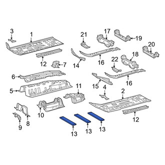 Toyota OE - Front Right Floor Pan Reinforcement Brace