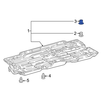 Toyota OE - Floor Pan Splash Shield Clip