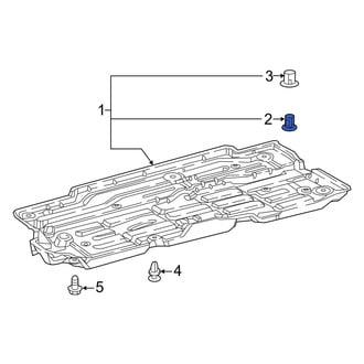 Toyota OE - Floor Pan Splash Shield Clip